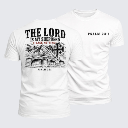 Luxe Mercerized Cotton Tee -  The Lord Is My Shepherd 