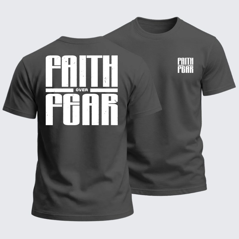 Heavyweight Cotton Tee - Faith over Fear