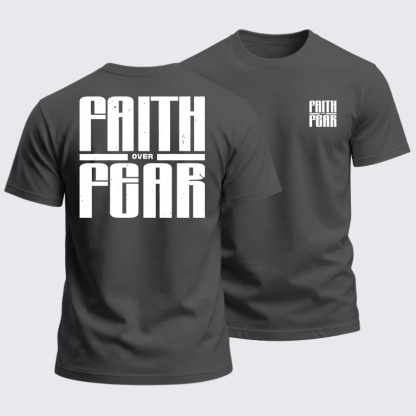 Heavyweight Cotton Tee - Faith over Fear