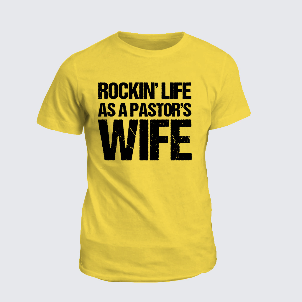 Classic Cotton Tee - Rockin Life As A Pastors Wife