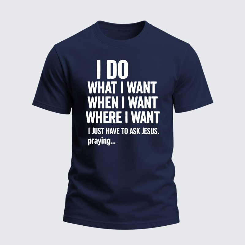 Heavyweight Cotton Tee - Ask Jesus First
