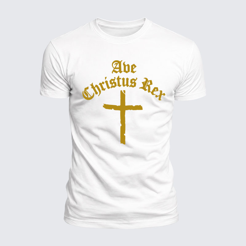 [Copy]Luxe Mercerized Cotton Tee - Ave Christus Rex