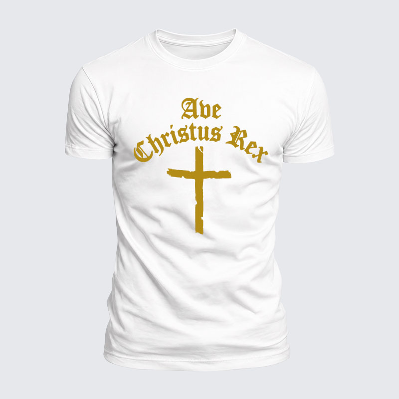 [Copy]Luxe Mercerized Cotton Tee - Ave Christus Rex