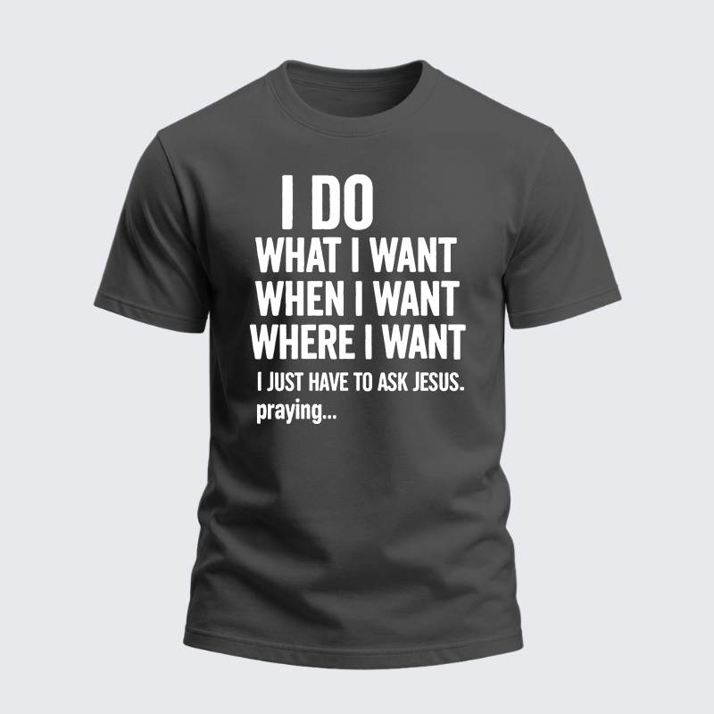 Heavyweight Cotton Tee - Ask Jesus First
