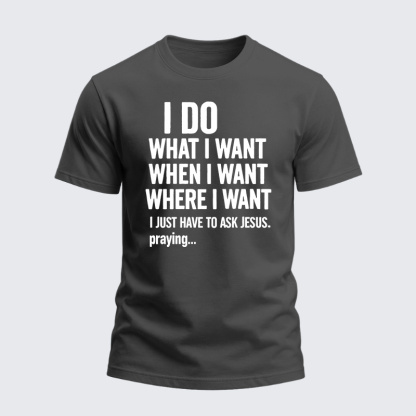 Heavyweight Cotton Tee - Ask Jesus First