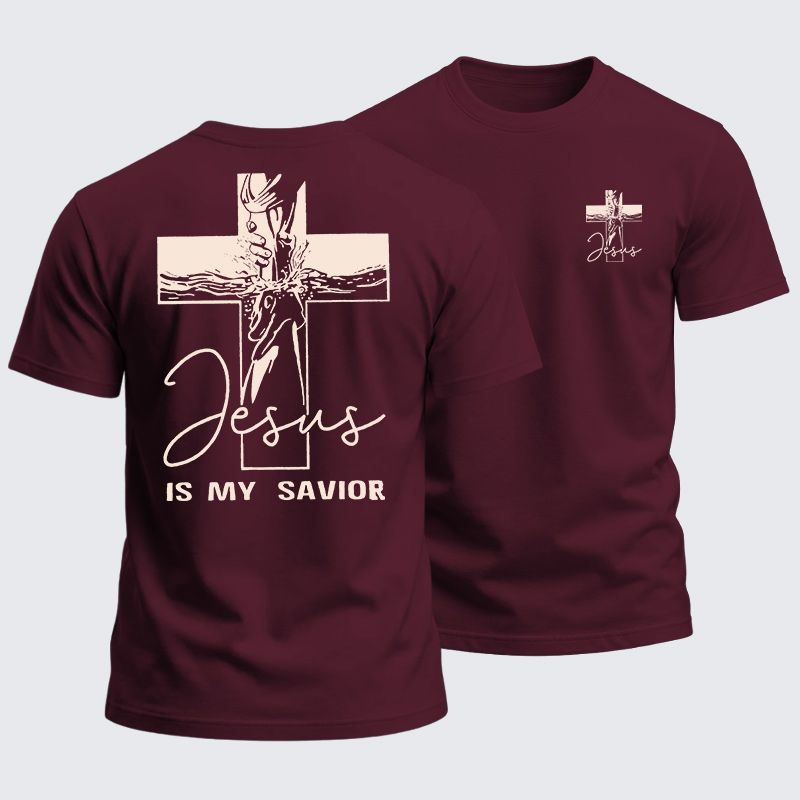 Heavyweight Cotton Tee - Jesus Is My Savior