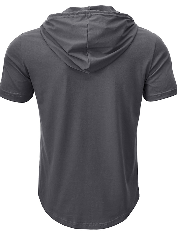 Jesus Dropped The Charges  Christian Hooded Henley T Shirt