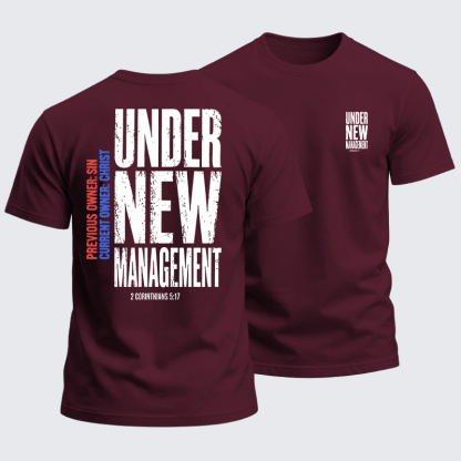 Heavyweight Cotton Tee - Under New Management