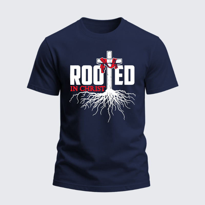 Heavyweight Cotton Tee - Rooted In Christ