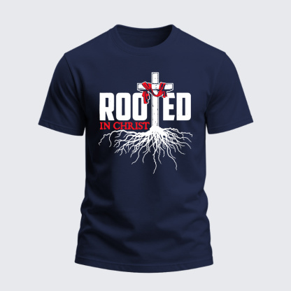 Heavyweight Cotton Tee - Rooted In Christ