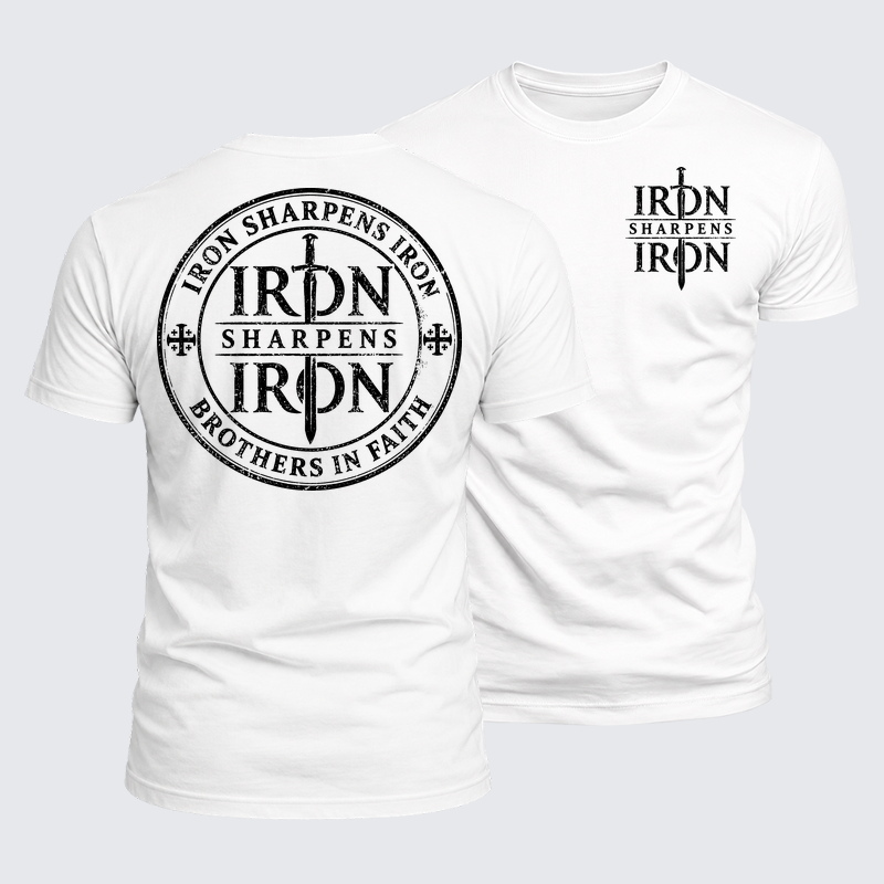 Luxe Mercerized Cotton Tee - Iron Sharpens Iron Brothers In Faith