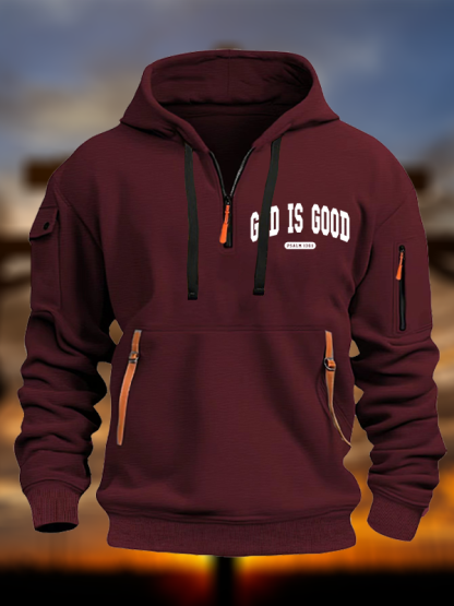 God Is Good Jesus God Christian Zipper Hoodies