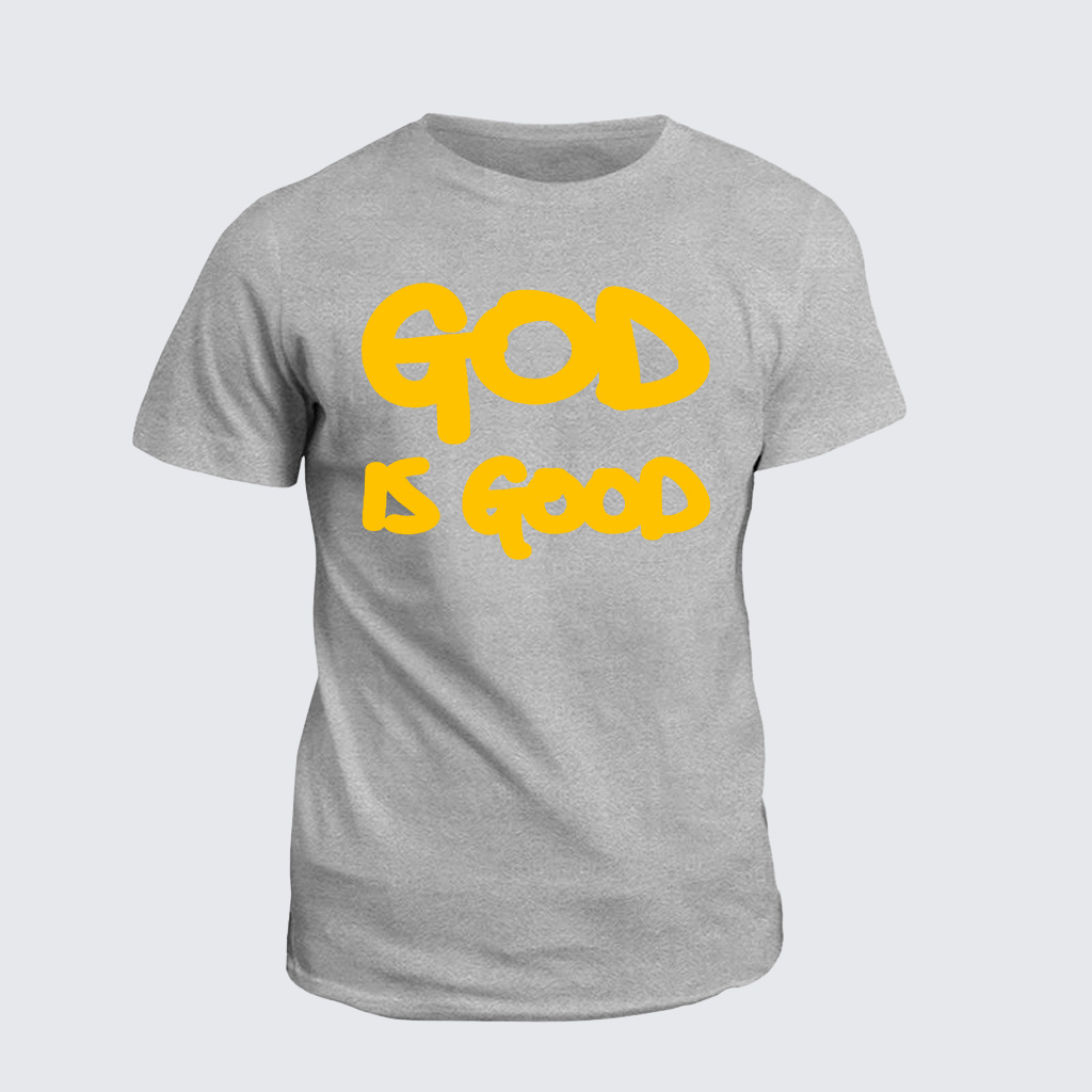Classic Cotton Tee - God is Good Yellow