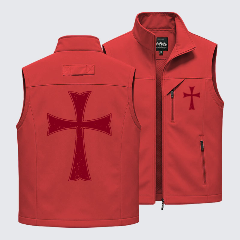 Knights Templar Crusader Cross Outdoor Quick-dry Vest