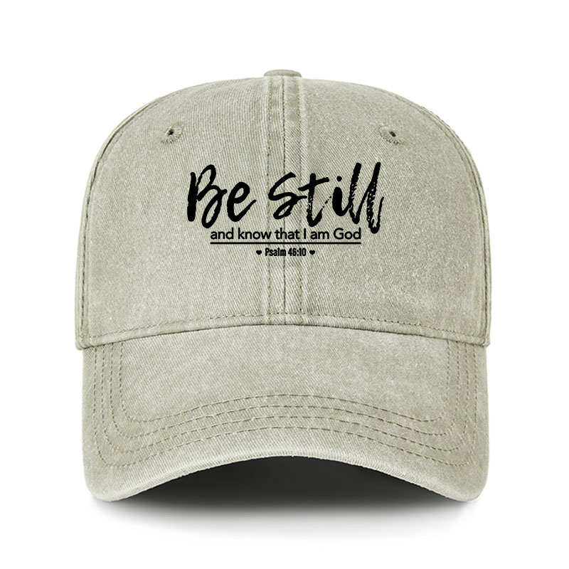 Heritage Washed Cap - Psalm 46:10