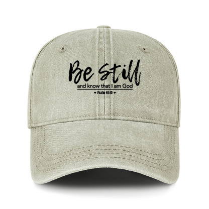 Heritage Washed Cap - Psalm 46:10