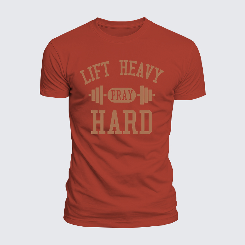 Luxe Mercerized Cotton Tee - Lift Heavy Pray Hard   