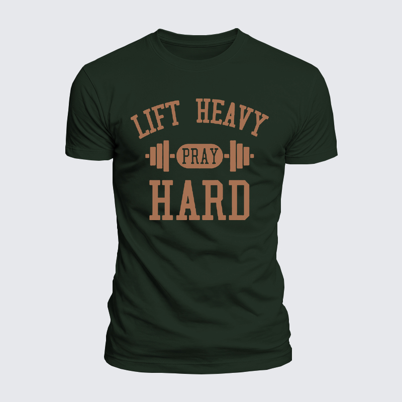 Luxe Mercerized Cotton Tee - Lift Heavy Pray Hard   