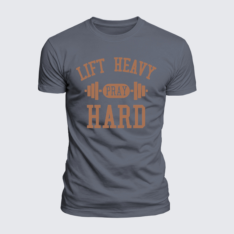 Luxe Mercerized Cotton Tee - Lift Heavy Pray Hard   