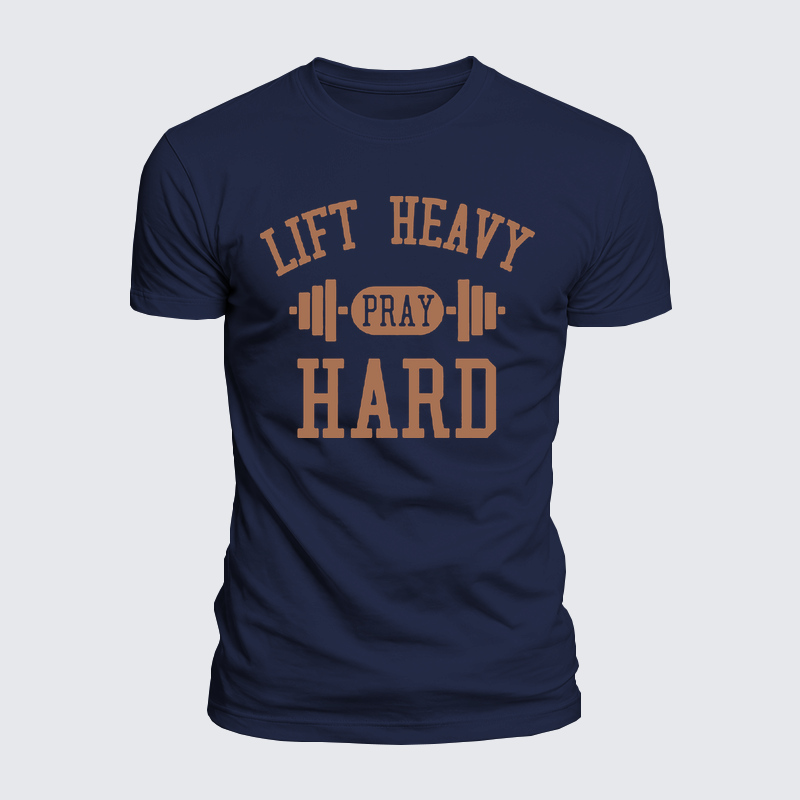 Luxe Mercerized Cotton Tee - Lift Heavy Pray Hard   