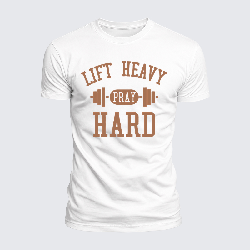 Luxe Mercerized Cotton Tee - Lift Heavy Pray Hard   