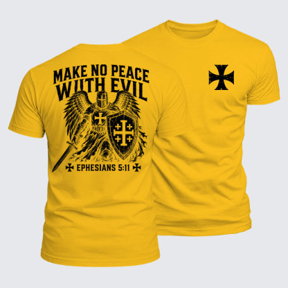 [Copy]Luxe Mercerized Cotton Tee - Make No Peace with Evil