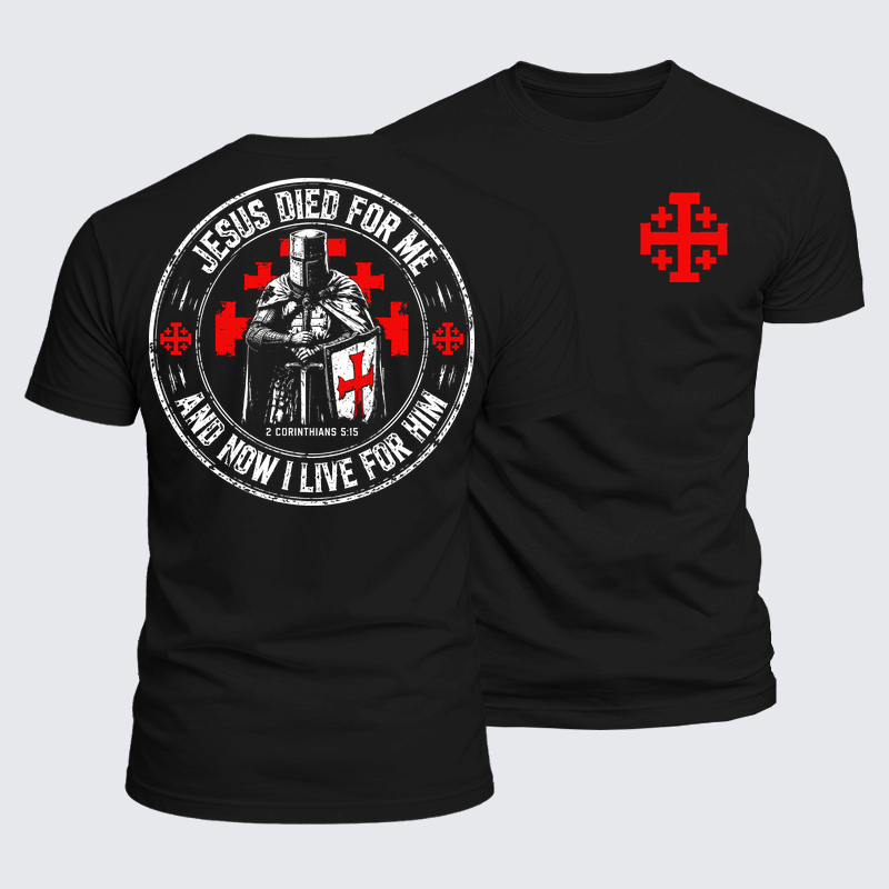 Luxe Mercerized Cotton Tee - Jesus Died For Me And Now I Live For Him