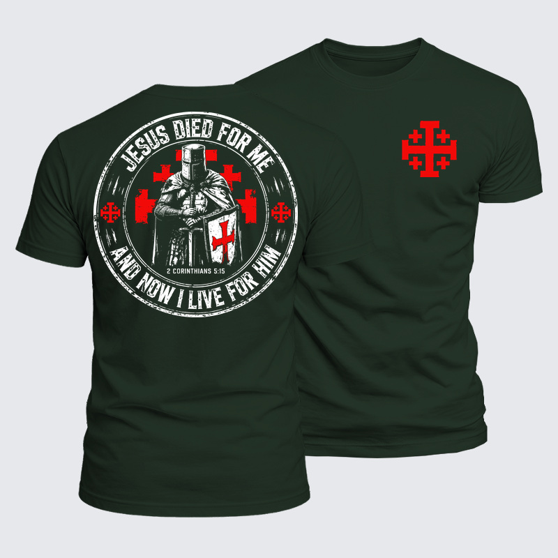 Luxe Mercerized Cotton Tee - Jesus Died For Me And Now I Live For Him