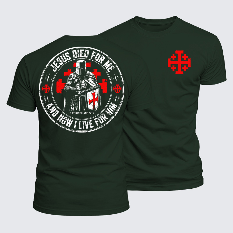 Luxe Mercerized Cotton Tee - Jesus Died For Me And Now I Live For Him