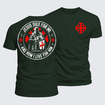 Luxe Mercerized Cotton Tee - Jesus Died For Me And Now I Live For Him