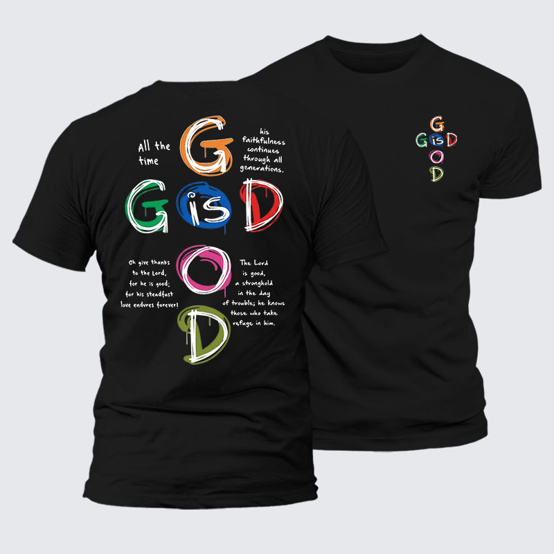 God Is Good Jesus God Christian – Premium Cotton Blend Tee