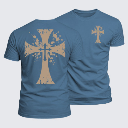 Luxe Mercerized Cotton Tee - Cross