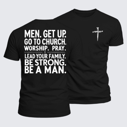 Luxe Mercerized Cotton Tee - Men Get Up 