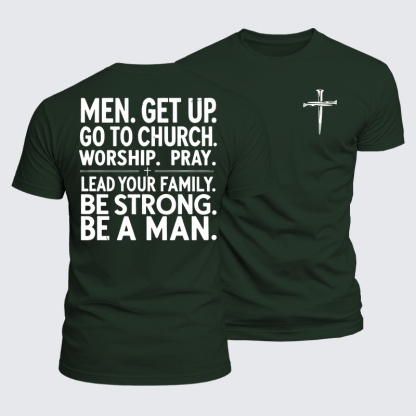 Luxe Mercerized Cotton Tee - Men Get Up 
