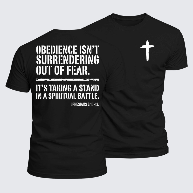 Luxe Mercerized Cotton Tee - Obedience Isn't Surrendering Out Of Fear