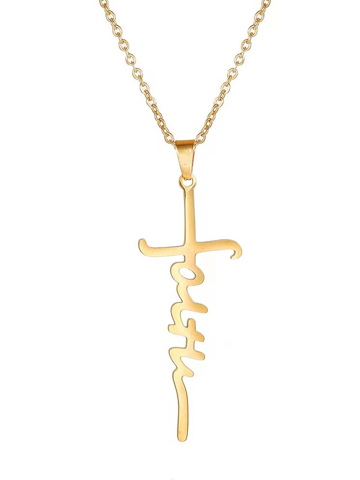 Faith Cross Pendant Necklace