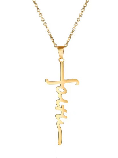 Faith Cross Pendant Necklace