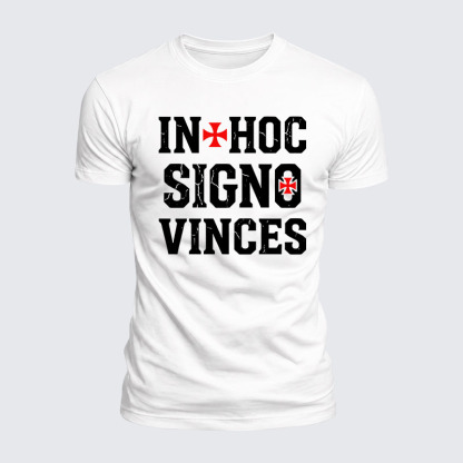 Luxe Mercerized Cotton Tee - In Hoc Signo Vinces 