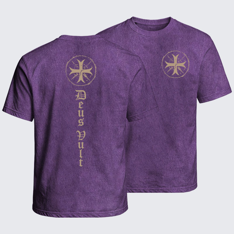 Washed T-Shirt - Deus Vult