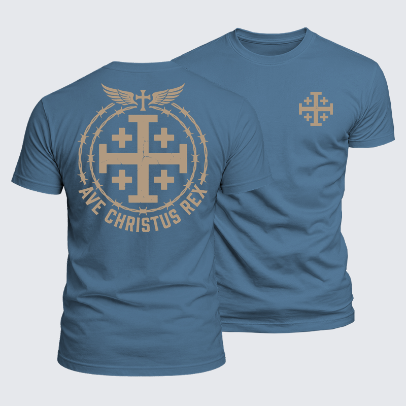 Luxe Mercerized Cotton Tee - Ave Christus Rex