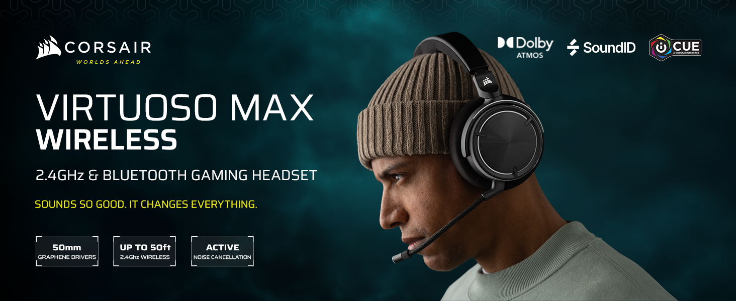 wireless headset; bluetooth headset; gaming headset; dolby atmos headset;