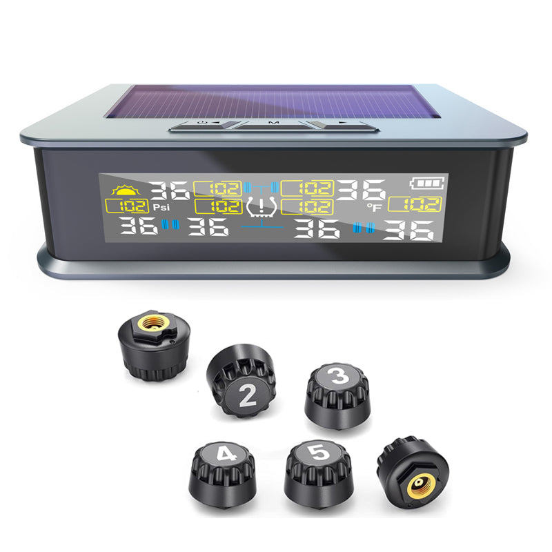 6-wheeled Solar Tire Pressure Monitoring System