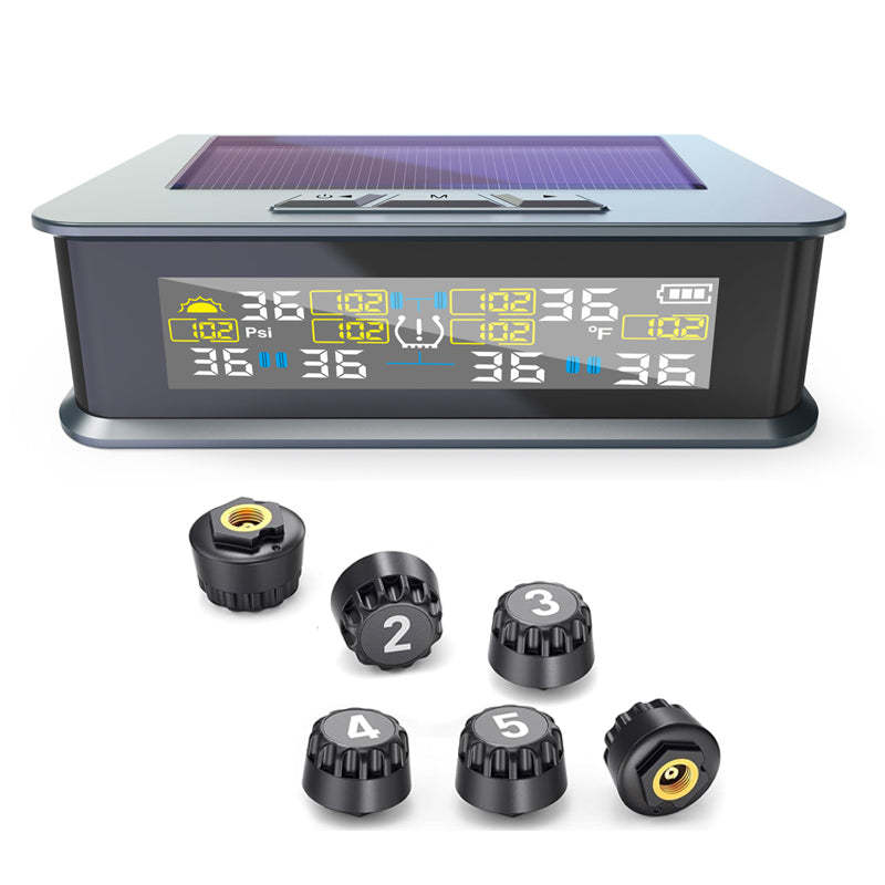 6-wheeled Solar Tire Pressure Monitoring System