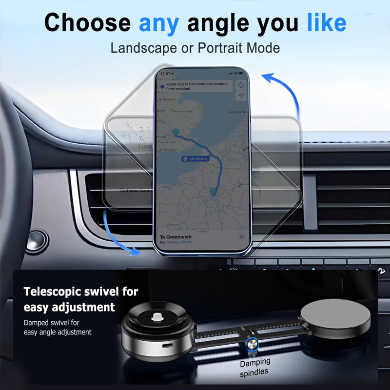 iToolMax Electric Vacuum Magnetic Car Phone Holder