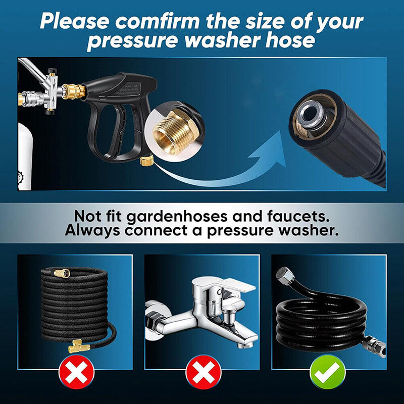 iToolMax 2 in 1 Connector Foam Cannon Pressure Washer Gun