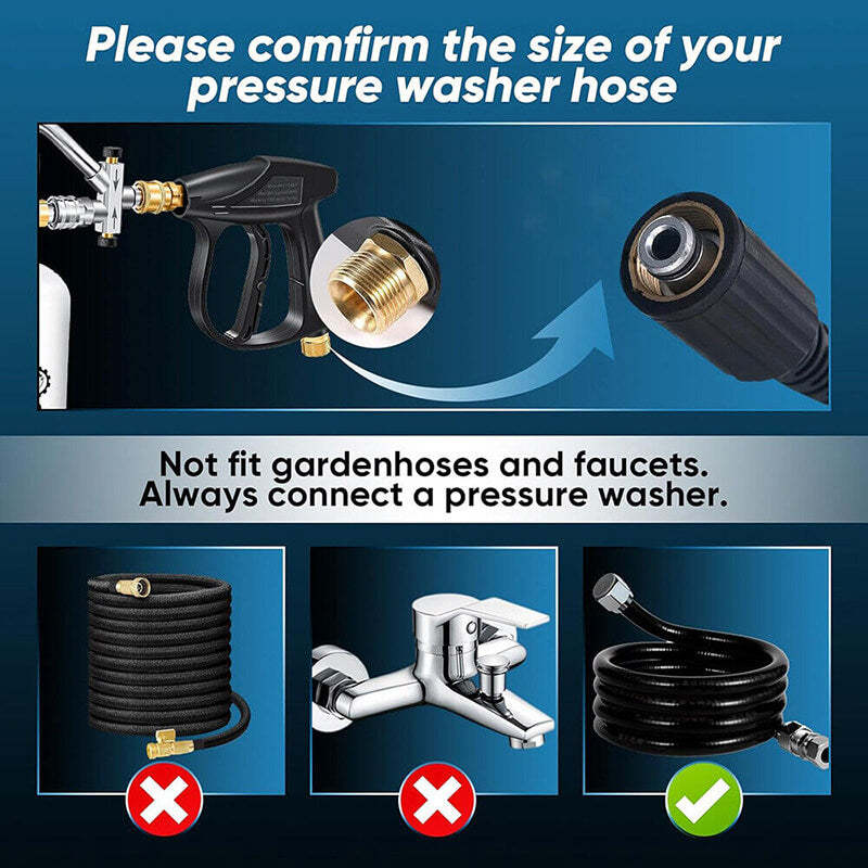 iToolMax 2 in 1 Connector Foam Cannon Pressure Washer Gun