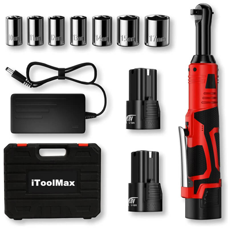 iToolMax Electric Ratchet Wrench with 2 Batteries