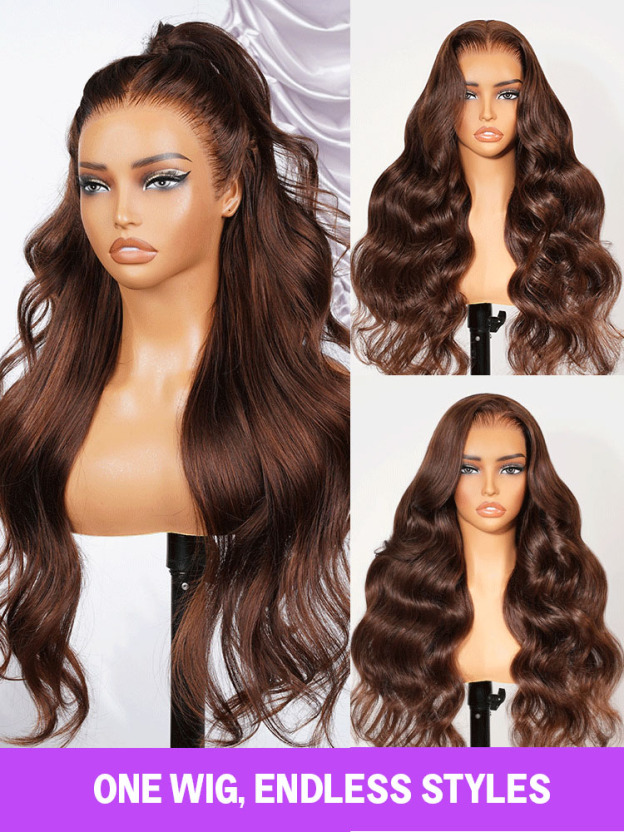 Gale Ginger Body Wave Wigs Reddish Brown Honey Blonde Colored Wigs Red 13x4 Lace Front Human Hair Wigs 