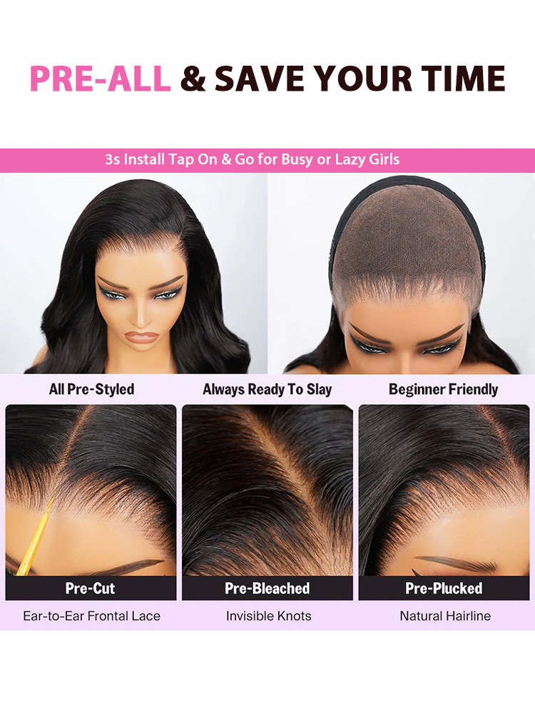 Harper Balayage Highlight Glueless Wigs Silky Straight With Drawstring 13x6  100% Human Hair Wig