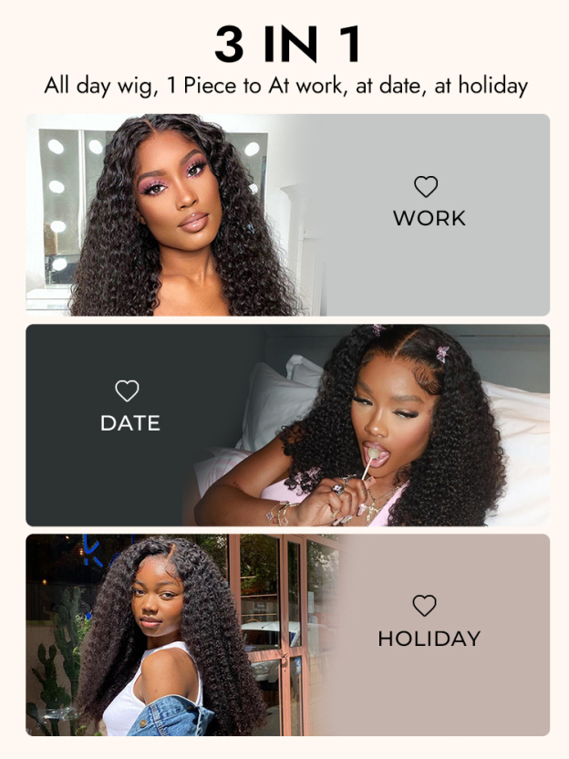 Camila Bleached Knots Glueless Curly Wig 13x6 Lace Front Human Hair Wigs With Drawstring Pre Plucked